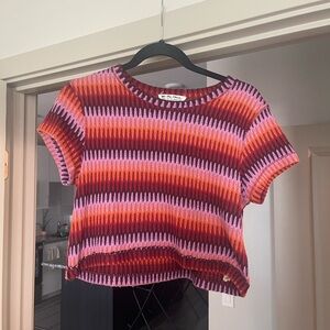 Free people colorful cropped tee